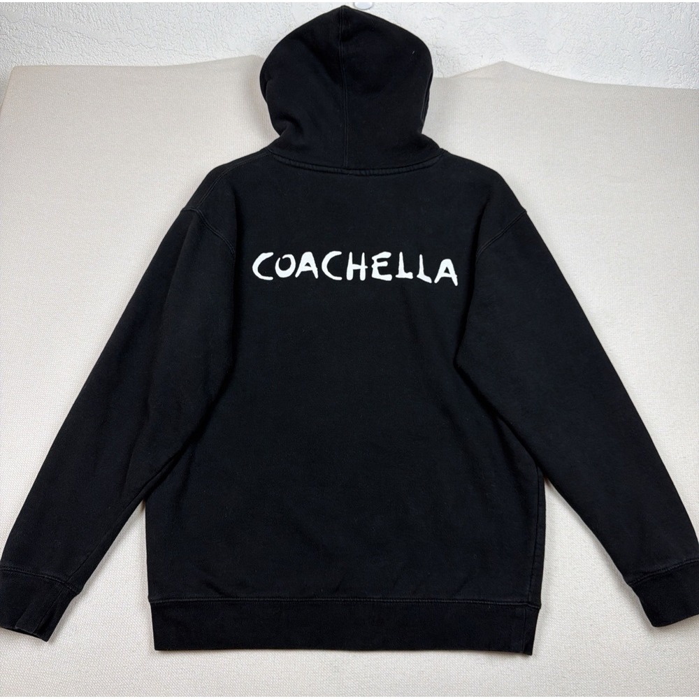 Coachella Heavyweight Pullover Hoodie Unisex Small Black Music Festival Concert